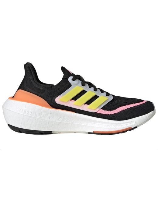 Adidas Blue Womens Ultraboost Ultra Boost Light Running Sneakers Shoes - Black, Yellow, Black, Yellow, 8 Uk