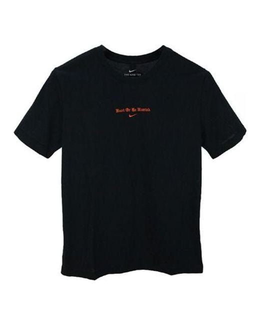 Nike Black Lebron James Xatoms Crossover Limited Tiger Head Printing Short Sleeve for men