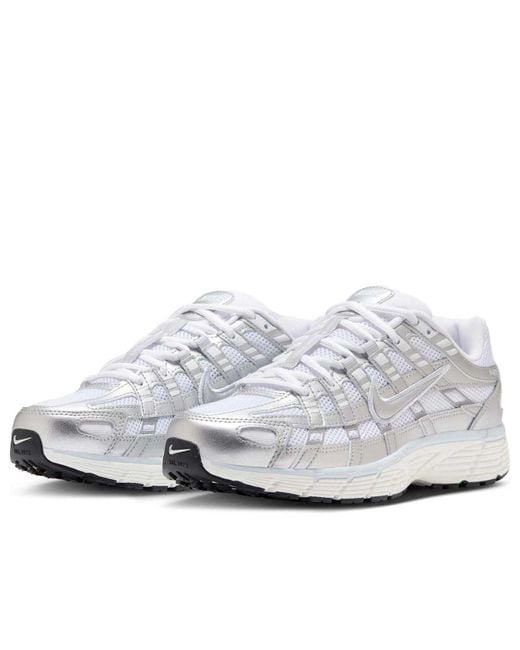 Nike White P-6000 Sneakers