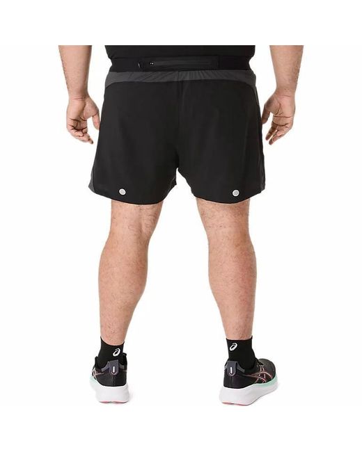Asics Blue Road 5In Shorts 'Performance Graphite' for men