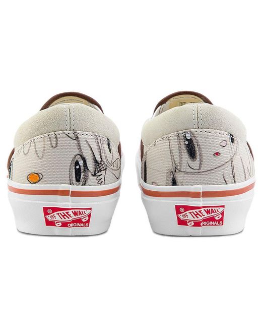Vans White Javier Calleja X Og Classic Slip-On Lx 'Turtledove' for men
