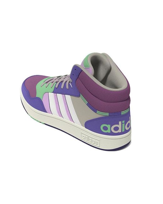 Adidas Blue (Wmns) Hoops 3.0 Mid