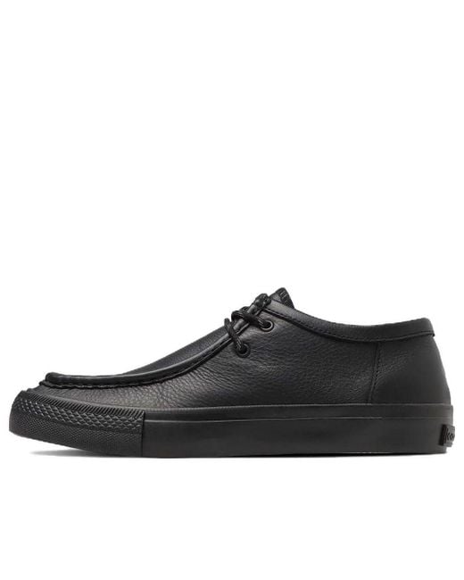 Converse Black Chevron & Star Mocassins Skateboarding Le Ox for men