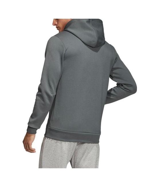 Adidas Gray Knit Hooded Jacket for men