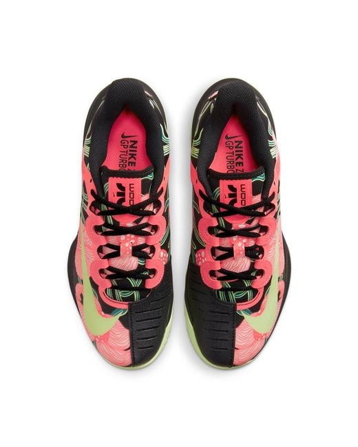 Nike Red (Wmns) Court Air Zoom Gp Turbo Hc Premium 'Naomi Osaka Art Nouveau Floral'