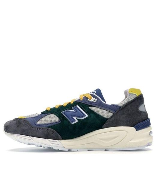 New Balance Blue Aim Leon Dore X 990v2 Made In Usa for men