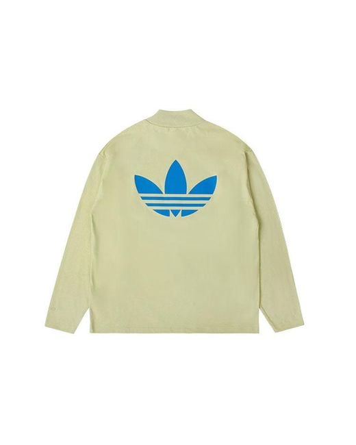 Adidas Green X Fear Of God Crossover Alphabet Logo Round Neck Long Sleeves Autumn T-Shirt for men