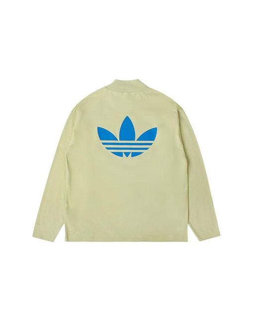 Adidas Green X Fear Of God Crossover Alphabet Logo Round Neck Long Sleeves Autumn T-Shirt for men