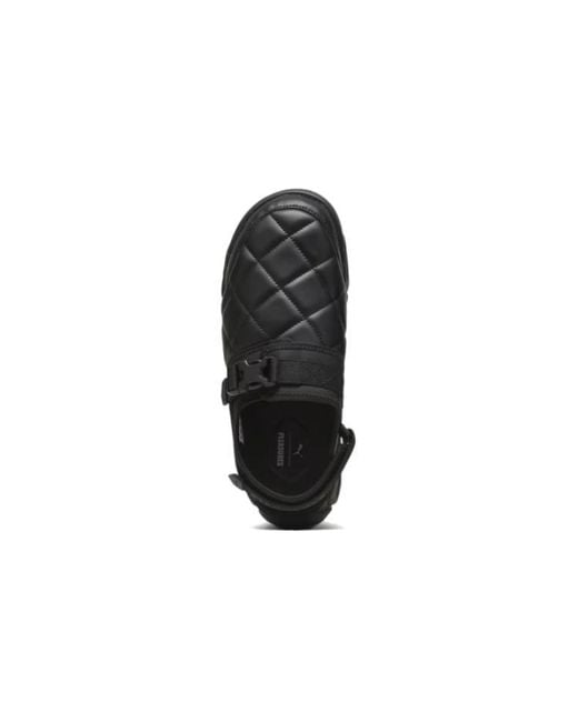 PUMA Black X Pleasures Ts-01 Quilt Sandals for men