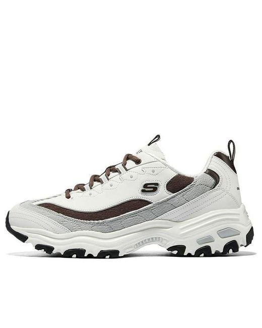 Skechers White D'Lites Varsity Spirit Sneaker for men
