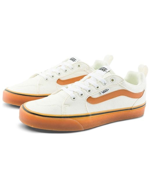 Vans White Filmore Skate Shoes Tan' for men
