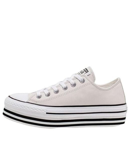Converse White (Wmns) Chuck Taylor All Star Platform Low Top Creamy Sponge Cake Sole