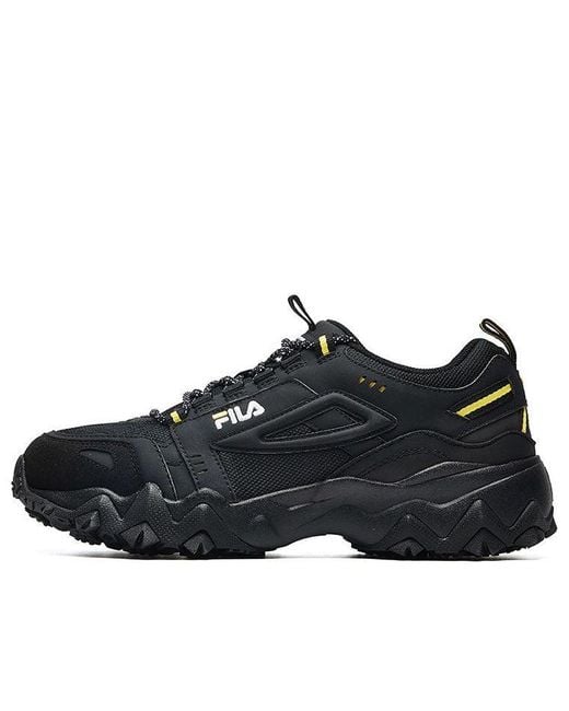 Fila Black Oakmont Low Top Clunky Sneaker for men