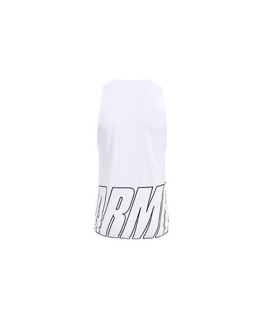 Under Armour White Baseline Reversible Tank for men