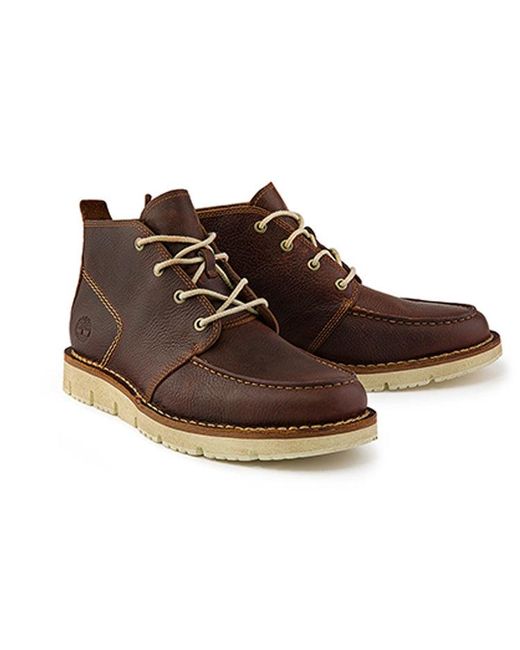 Timberland Brown Westmore Moc-Toe Chukka Boots 'Dark' for men
