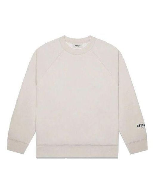 Fear Of God White Fw20 Core Crew Neck Sweatshirt 'Taupe' for men