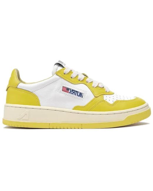 Autry Yellow (Wmns) Medalist Low Top Bicolor