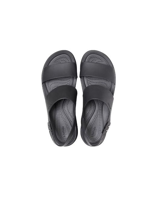 CROCSTM Blue (Wmns) Brooklyn Thick Sole Casual Sandals