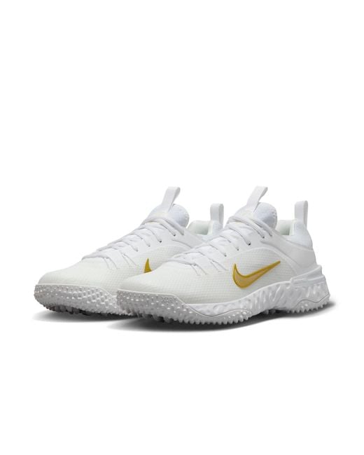 Nike White Huarache 9 Elite Tf Lax Lacrosse Shoes for men