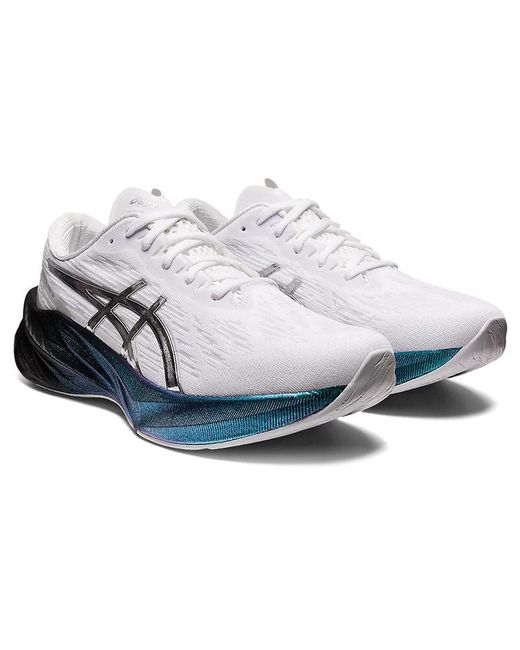 Asics Blue Novablast 3 Platinum Pure' for men
