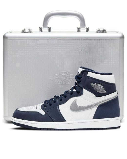 Nike White 1 Retro High Co.Jp 'Midnight' Suitcase Special Box for men