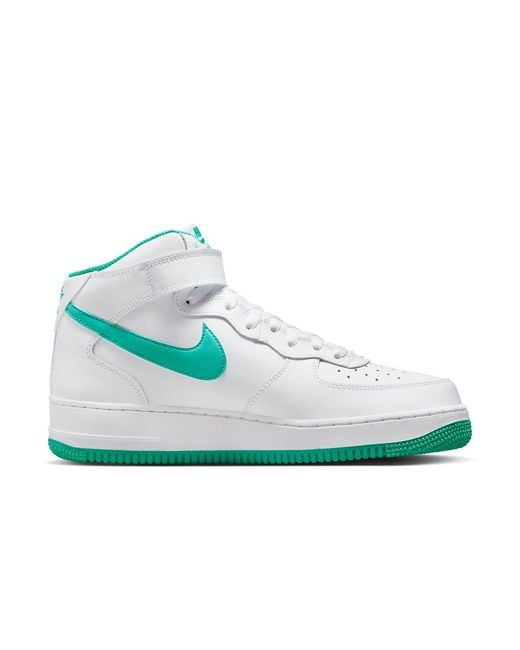 Nike Blue Air Force 1 Mid /Clear Jade' for men