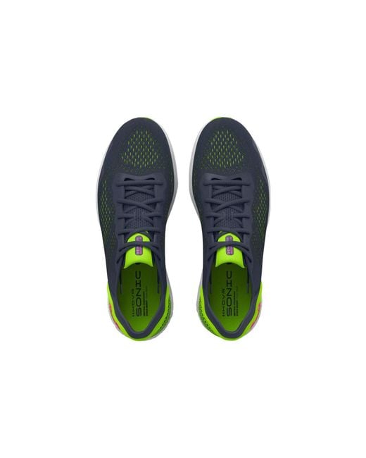 Under Armour Blue Hovr Sonic 6 'Downpour Lime Surge' for men