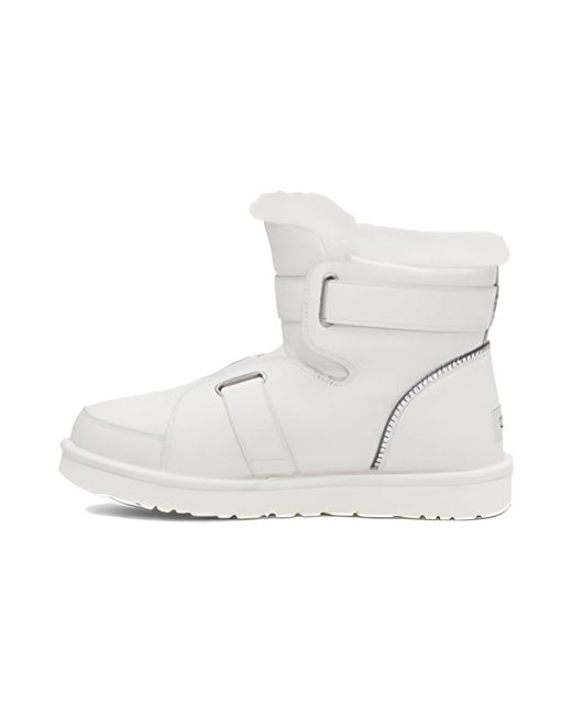 Ugg White (Wmns) Mini Buckle Short Boots