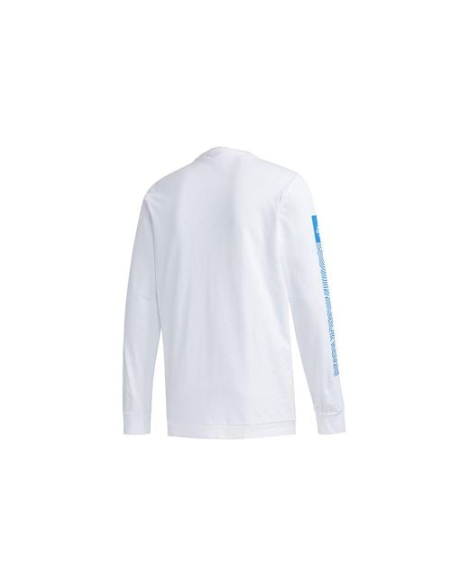 Adidas White X Takahashi Riko Crossover Ls Tee M Hiroko Geometry Printing Loose Sports Long Sleeves for men