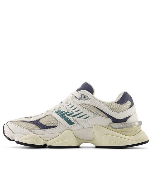 New Balance White 9060 'New Spruce' for men