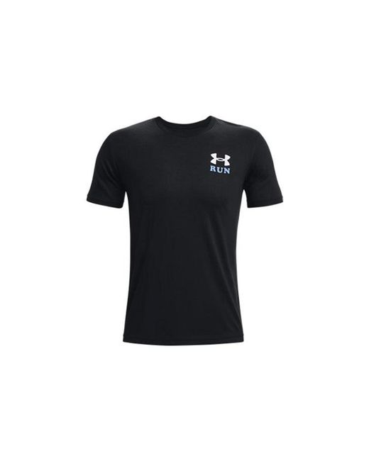 Under Armour Black Keep Run Graphic T-Shirt for men
