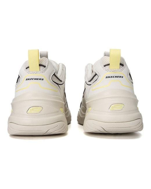 Skechers White Dlites 4.0 'Cream' for men