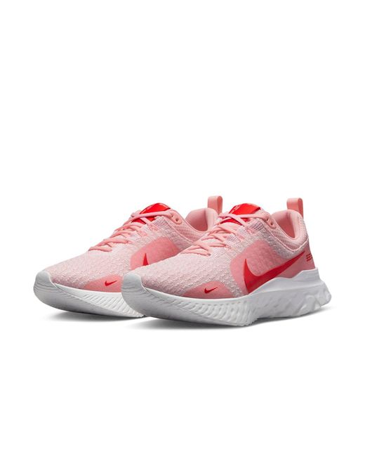 Nike Pink (Wmns) React Infinity Run Flyknit 3 Premium 'Medium Soft Light Crimson'