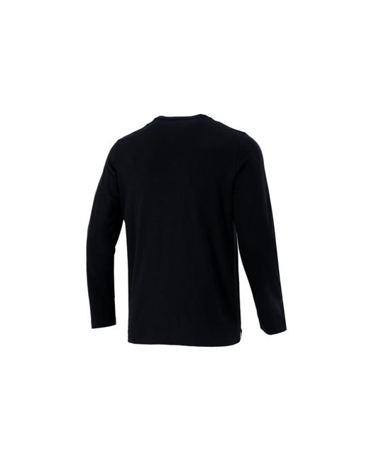 Adidas Blue Large Logo Printing Loose Sports Long Sleeves T-Shirt for men
