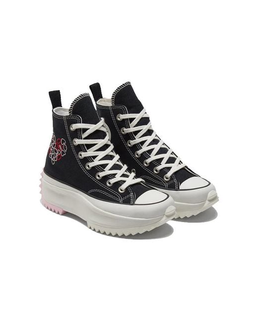 Converse Black Run Star Hike High 'Valentine's With Love' for men