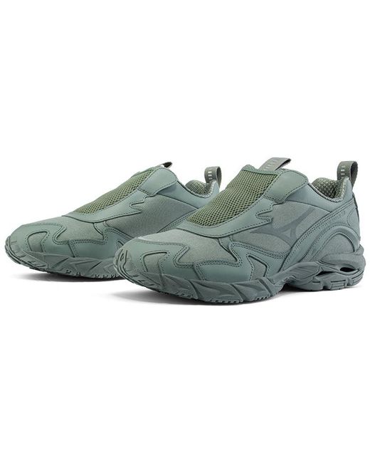 Mizuno Green Beams X Wave Rider Slipon for men