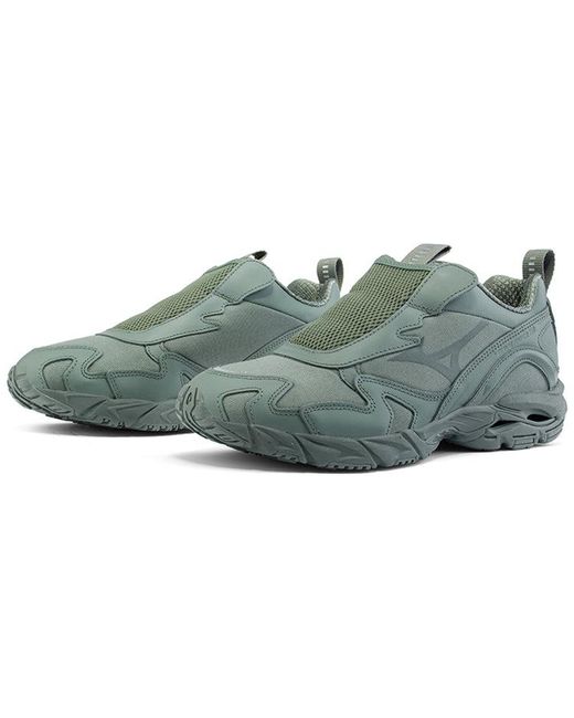 Mizuno Green Beams X Wave Rider Slipon for men