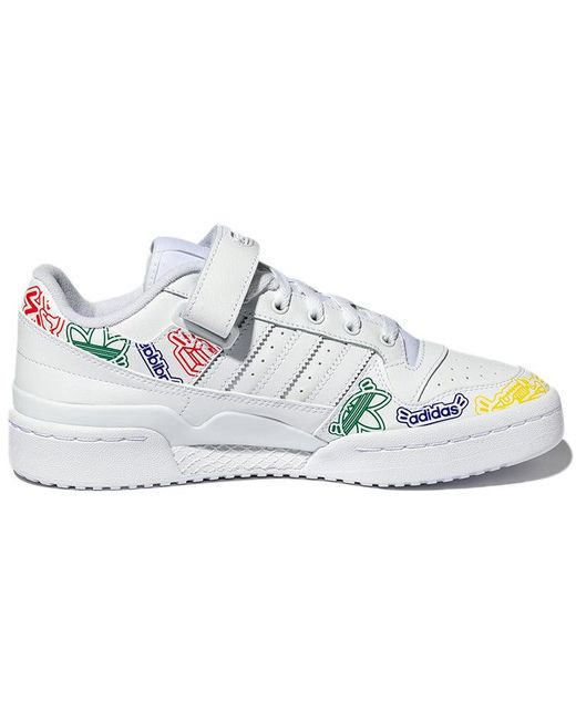 Adidas Blue Forum Low Shoes Multi-Color' for men