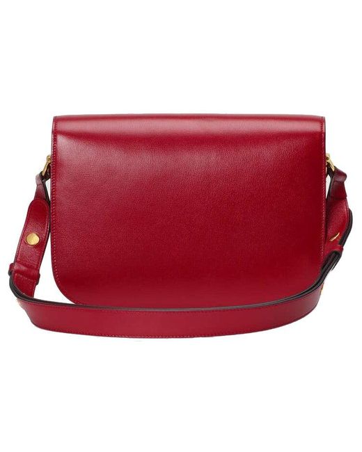 Gucci Red (Wmns) 1955Button Vintage Single Shoulder Bag