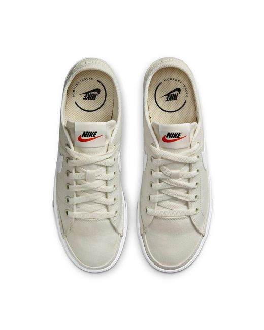 Nike White (Wmns) Court Legacy Canvas 'Sail'
