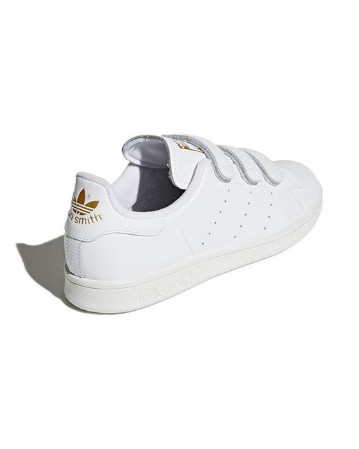Adidas White Originals Stan Smith Shoes 'Cloud Metallic' for men