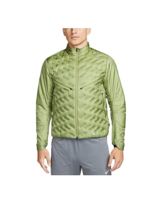 Nike Green Therma-Fit Adv Repel Down-Fill Running Jacket for men
