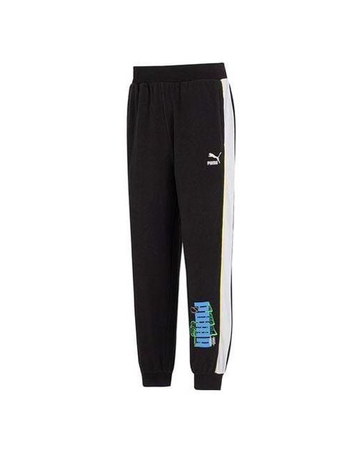 PUMA Black Ff Knit Pants for men