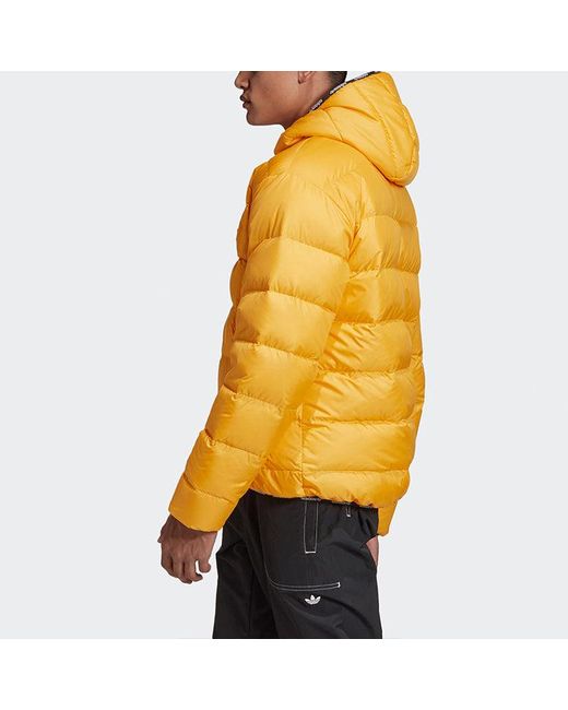 Adidas Yellow Originals Sports Double Sided Down Jacket for men