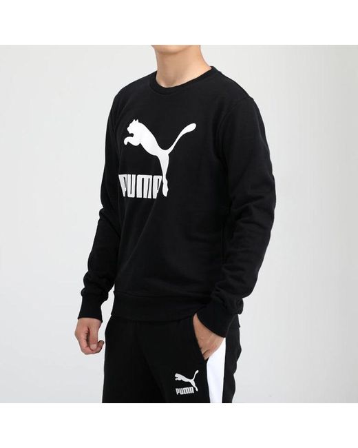 PUMA Black Classics Casual Printing Round Neck for men