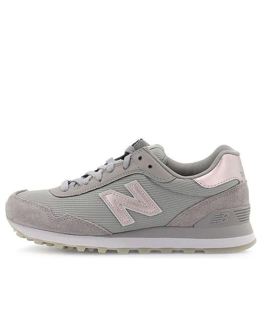 New Balance 515 Grey/pink in Gray Lyst