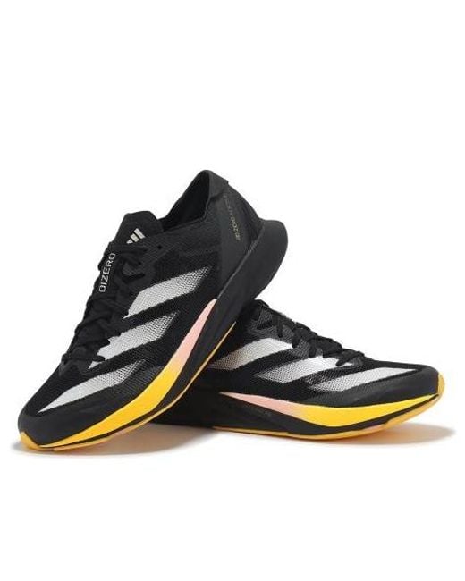 Adidas Black Adizero Adios 8 'Core Zero Metalic Spark' for men