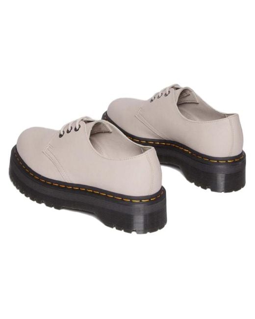 Dr. Martens White Dr.Martens 1461 Ii Pisa Leather Platform Shoes 'Vintage Taupe'