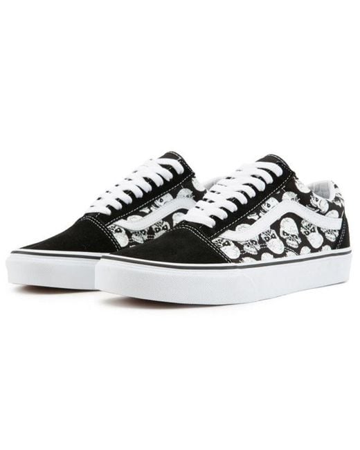 Vans Black Old Skool 'Tm Glow Skull' for men