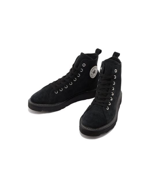 Converse Suede All Star Longlife Hi in Black for Men | Lyst